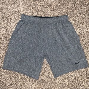 Gray Nike Dri-Fit Training Shorts